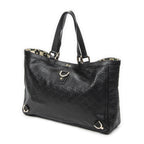 Gucci Large Abbey D Ring Tote Black Guccissima — view 2