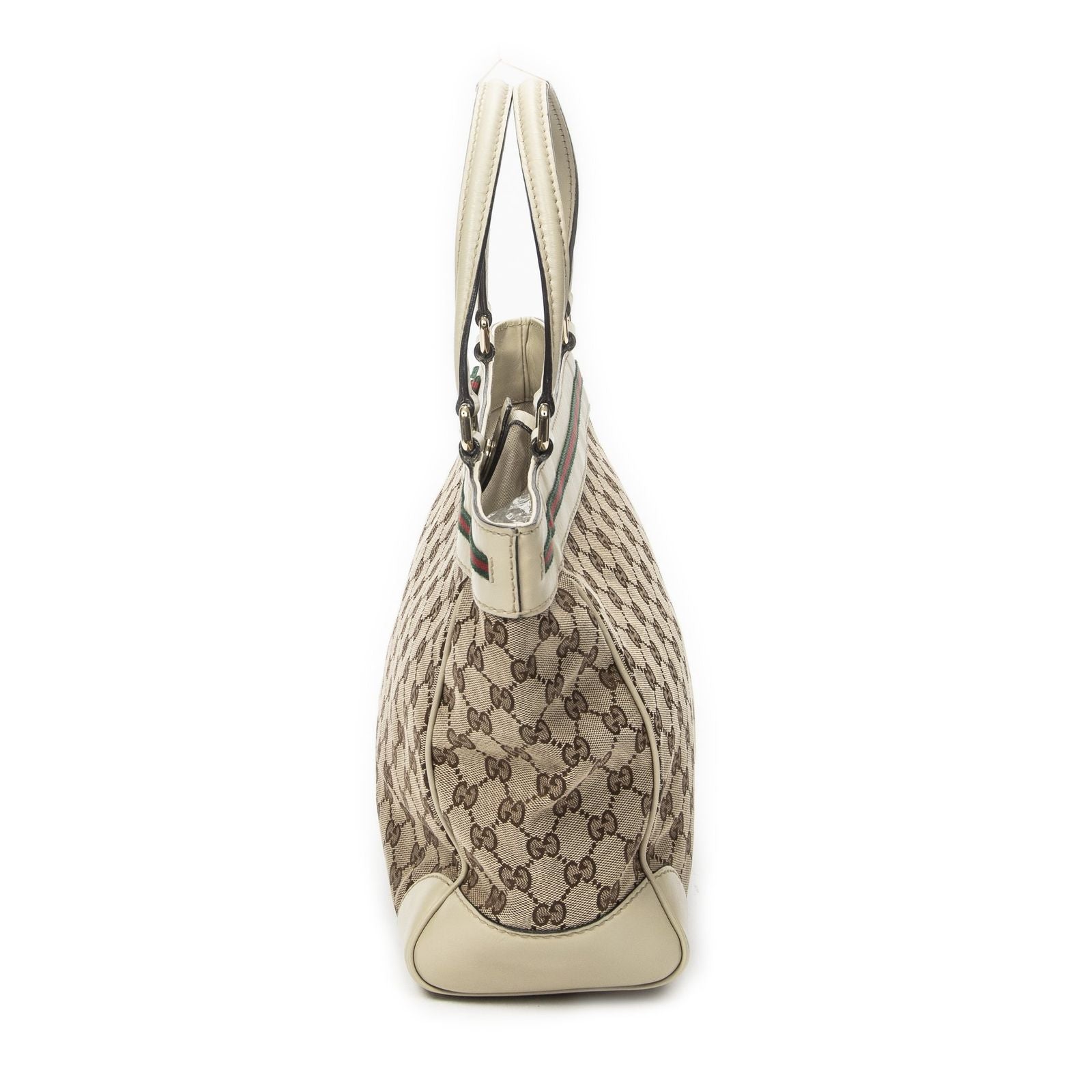 Gucci Mayfair Tote Ivory Beige GG Canvas — view 3