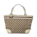 Gucci Mayfair Tote Ivory Beige GG Canvas
