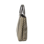 Gucci Vertical Tote Dark Brown Beige Supreme Canvas — view 4