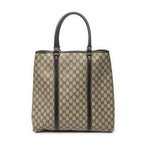 Gucci Vertical Tote Dark Brown Beige Supreme Canvas — view 5