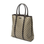 Gucci Vertical Tote Dark Brown Beige Supreme Canvas — view 2