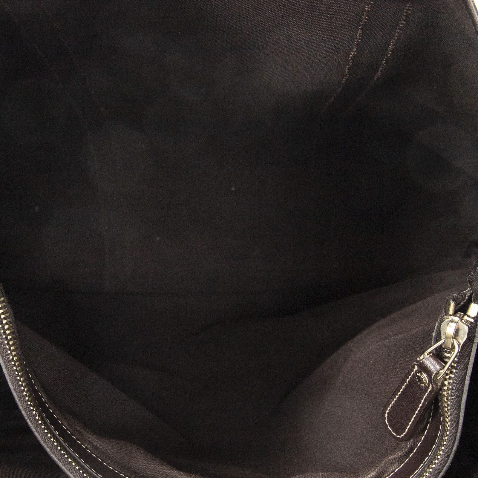 Gucci Vertical Tote Dark Brown Beige Supreme Canvas — view 9