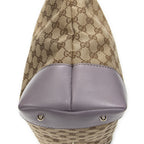 Gucci Heart Bit Open Tote Lilac Beige GG Canvas — view 7