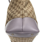 Gucci Heart Bit Open Tote Lilac Beige GG Canvas — view 8