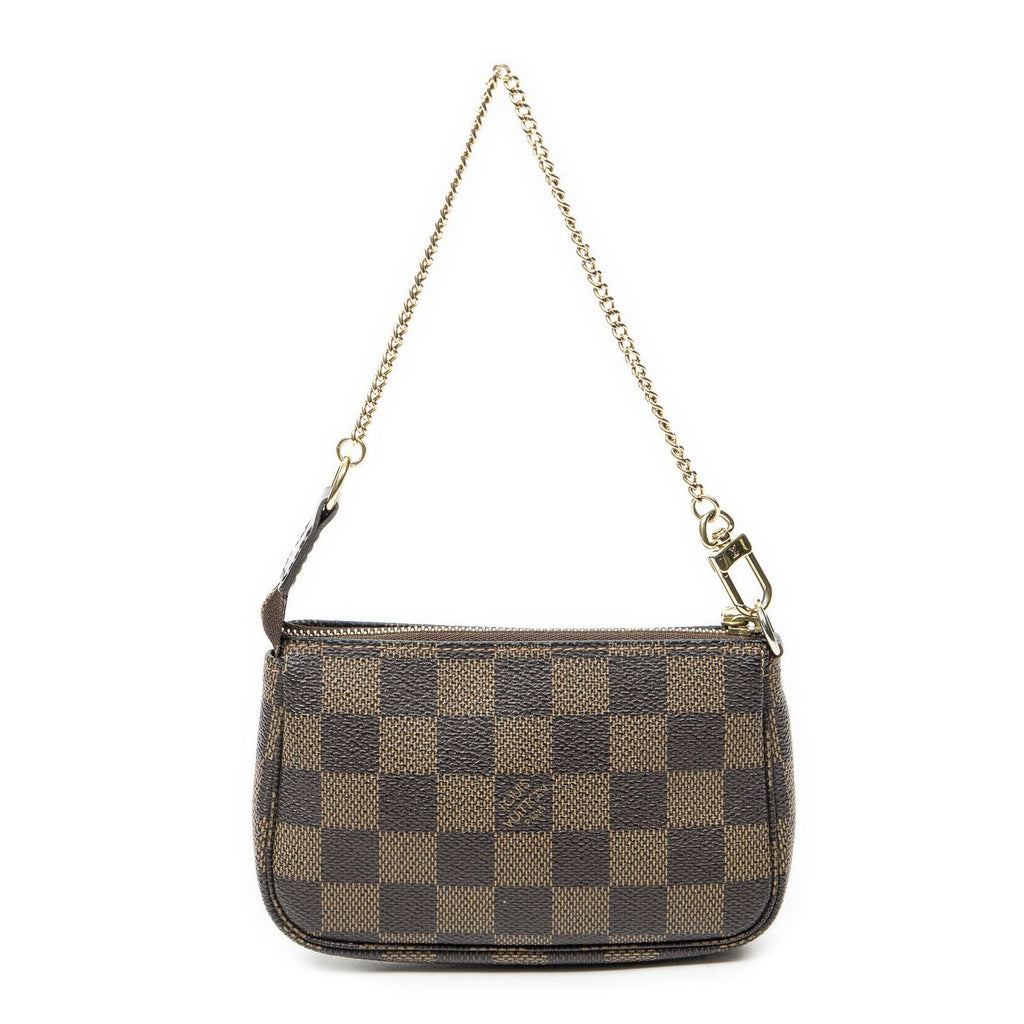 Louis Vuitton Mini Pochette Brown Damier Ebene — view 5