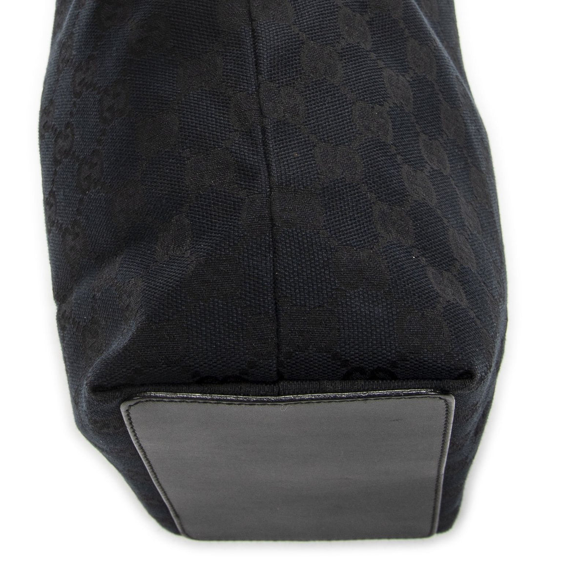Gucci Small Bucket Tote Black GG Canvas — view 7