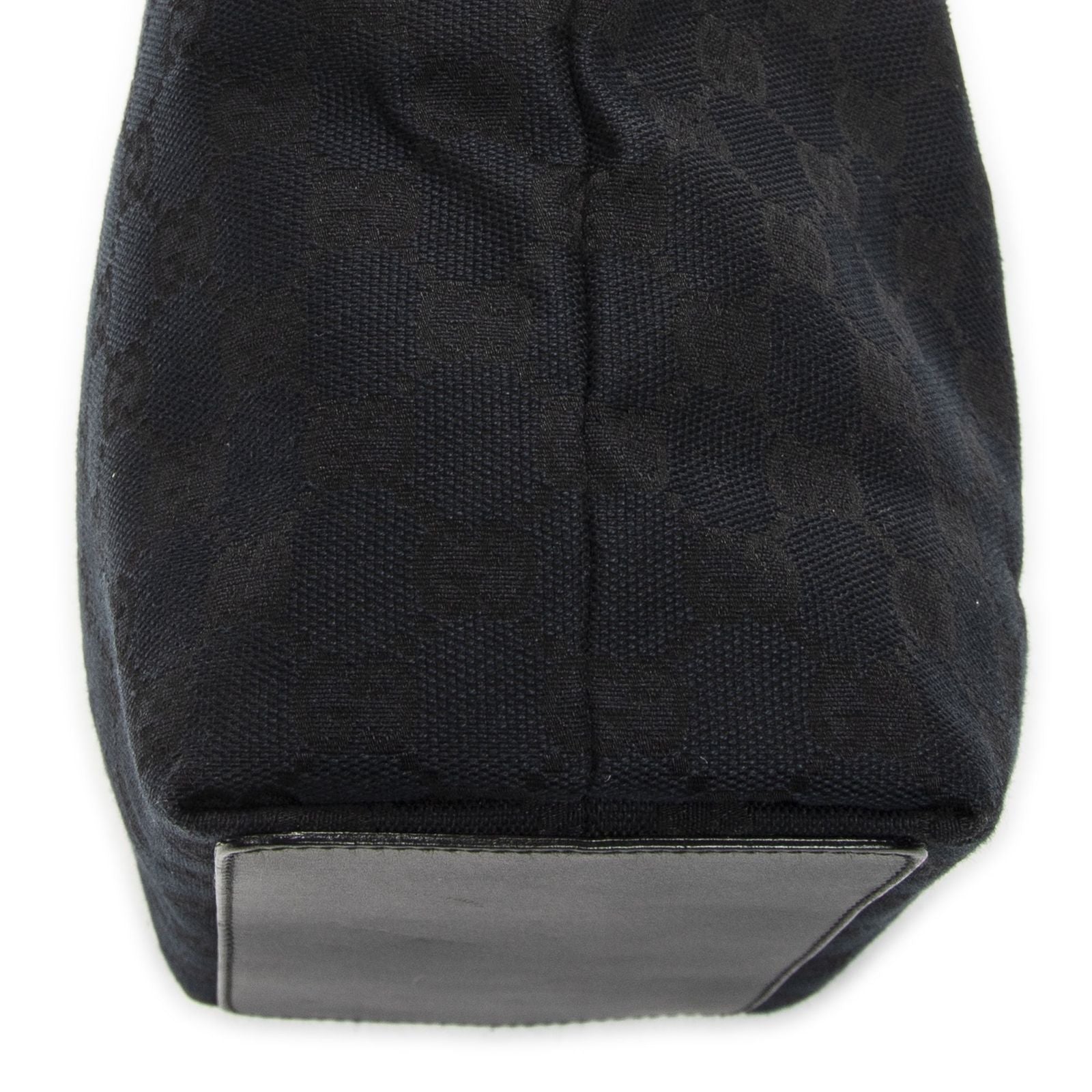 Gucci Small Bucket Tote Black GG Canvas — view 8