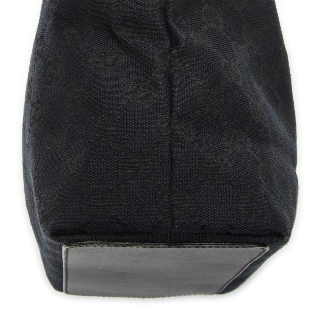 Gucci Small Bucket Tote Black GG Canvas — view 8