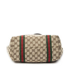 Gucci Small Web Jolique Tote Dark Brown Beige GG Canvas — view 6