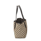 Gucci Small Web Jolique Tote Dark Brown Beige GG Canvas — view 3