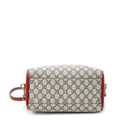 Gucci Small Boston Navy Beige Red Supreme Canvas Messenger — view 6