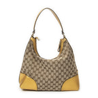 Gucci Brea Heart Hobo Yellow Beige GG Canvas — view 5