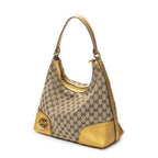 Gucci Brea Heart Hobo Yellow Beige GG Canvas — view 2