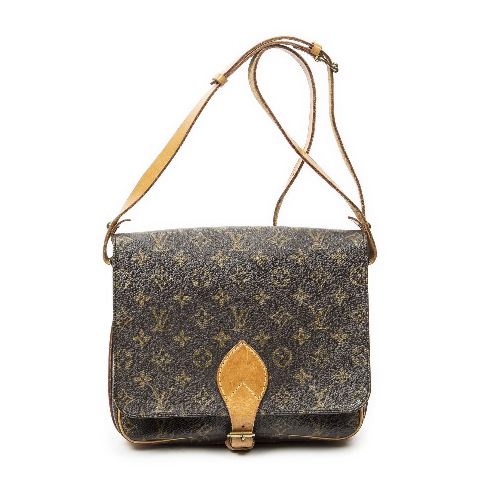 Louis Vuitton Cartouchiere Brown Monogram Canvas Messenger
