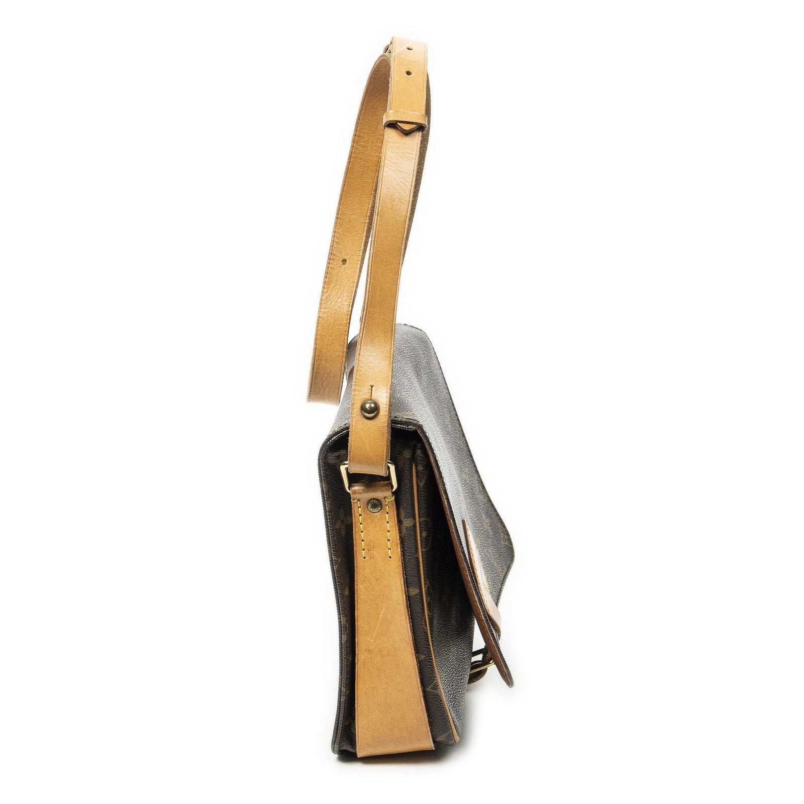 Louis Vuitton Cartouchiere Brown Monogram Canvas Messenger — view 4