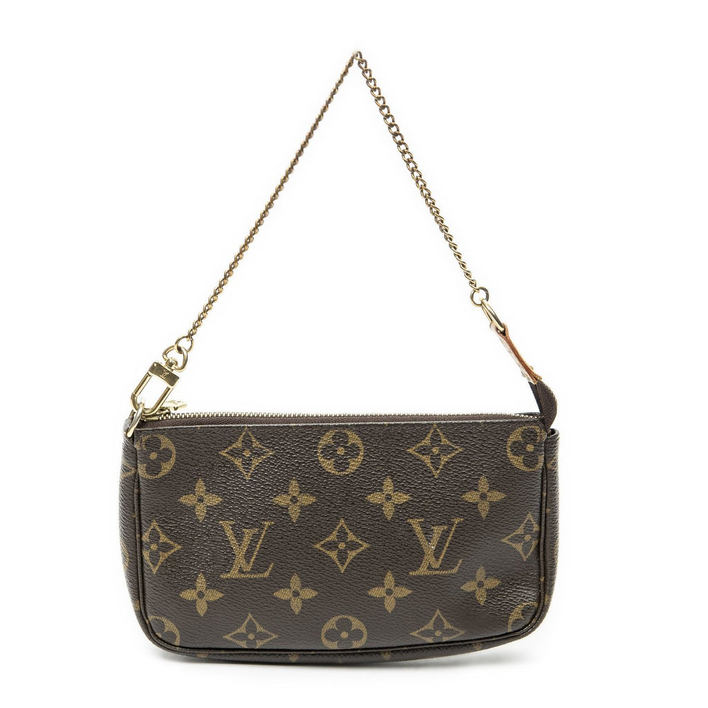 Louis Vuitton Mini Pochette Brown Monogram Canvas — view 5