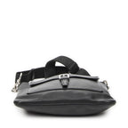 Loewe Anagram Front Pocket Messenger Black Gray Calfskin Leather — view 6