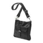 Loewe Anagram Front Pocket Messenger Black Gray Calfskin Leather — view 2