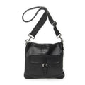 Loewe Anagram Front Pocket Messenger Black Gray Calfskin Leather