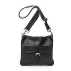 Loewe Anagram Front Pocket Messenger Black Gray Calfskin Leather