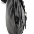 Loewe Anagram Front Pocket Messenger Black Gray Calfskin Leather — view 7