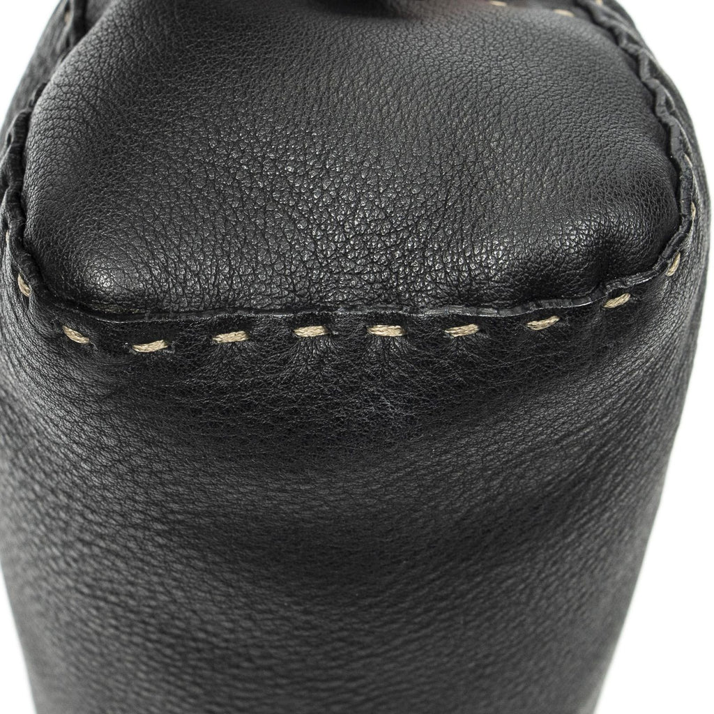 Fendi Mini Bow Sling Bag Black Selleria Leather — view 7