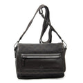 Gucci Front Pocket Flap Crossbody Dark Brown GG Denim Canvas