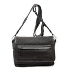 Gucci Front Pocket Flap Crossbody Dark Brown GG Denim Canvas
