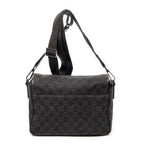 Gucci Front Pocket Flap Crossbody Dark Brown GG Denim Canvas — view 5