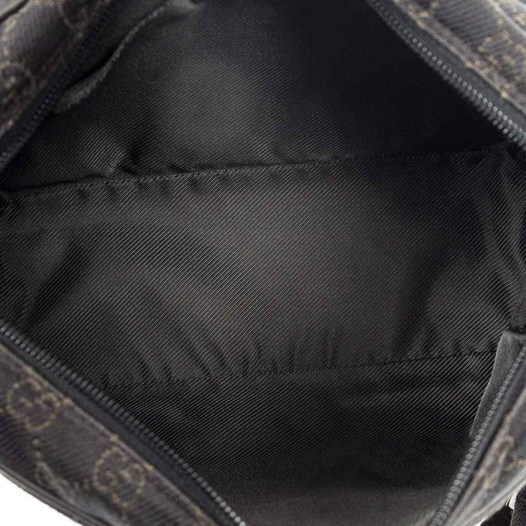 Gucci Front Pocket Flap Crossbody Dark Brown GG Denim Canvas — view 9