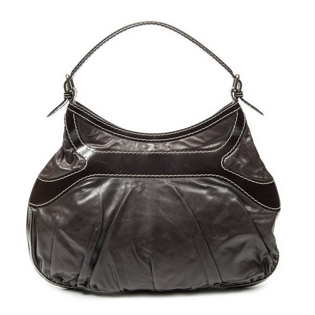 Gucci Large Queen Hobo Dark Brown Calfskin Leather — view 5