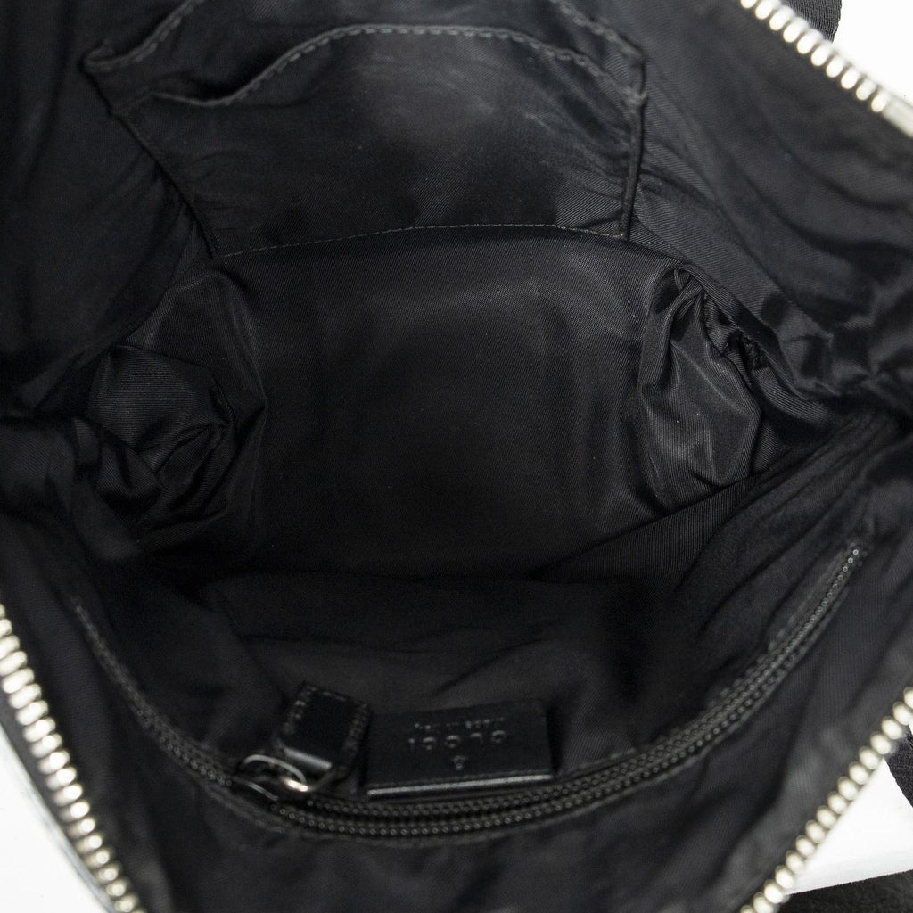 Gucci Small Web Square Messenger Black Beige Supreme Canvas — view 9
