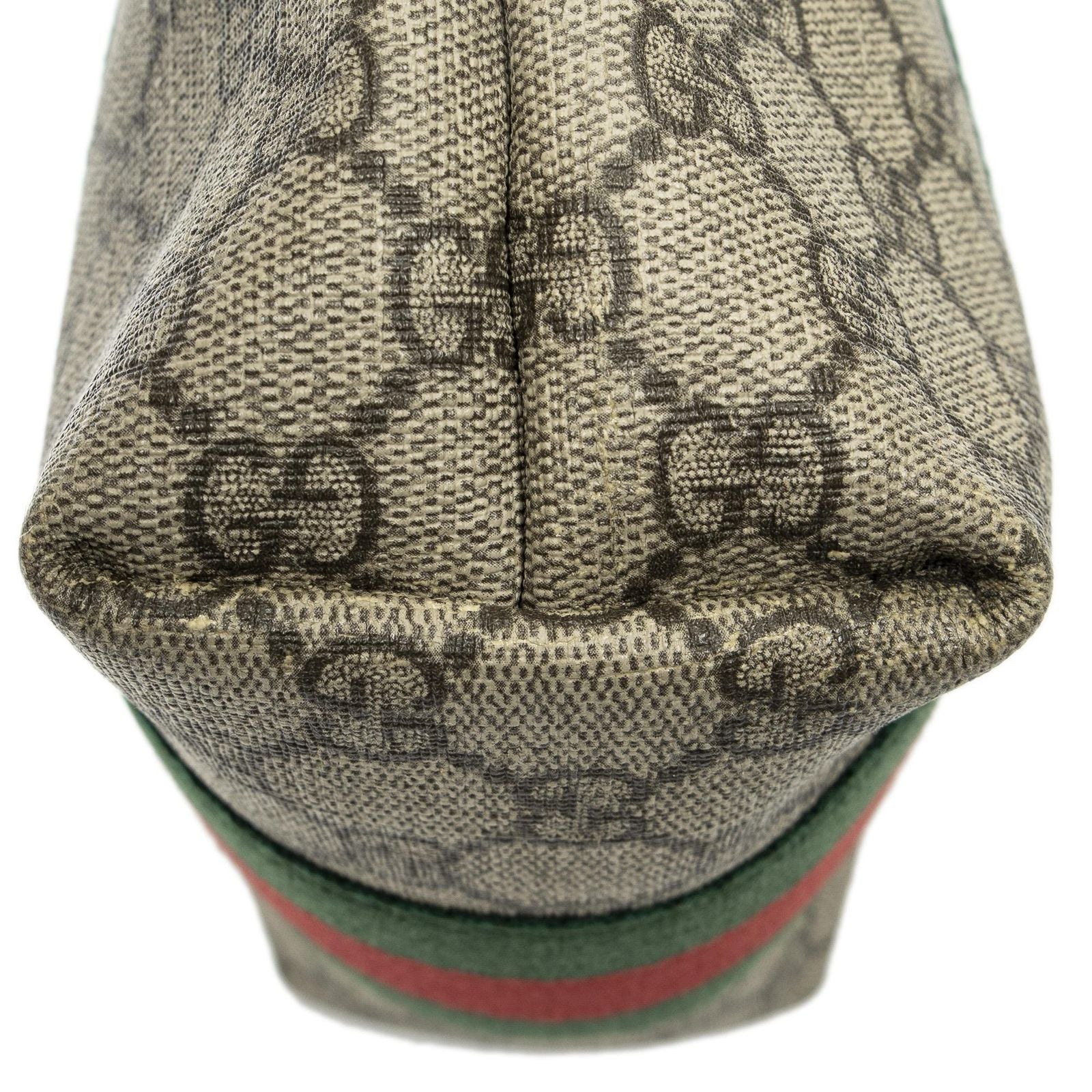Gucci Small Web Square Messenger Black Beige Supreme Canvas — view 7