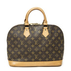 Louis Vuitton Alma Brown Monogram Canvas Handbag — view 5