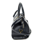 Saint Laurent Small Classic Cabas Navy Calfskin Leather Messenger — view 3