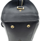 Saint Laurent Small Classic Cabas Navy Calfskin Leather Messenger — view 8