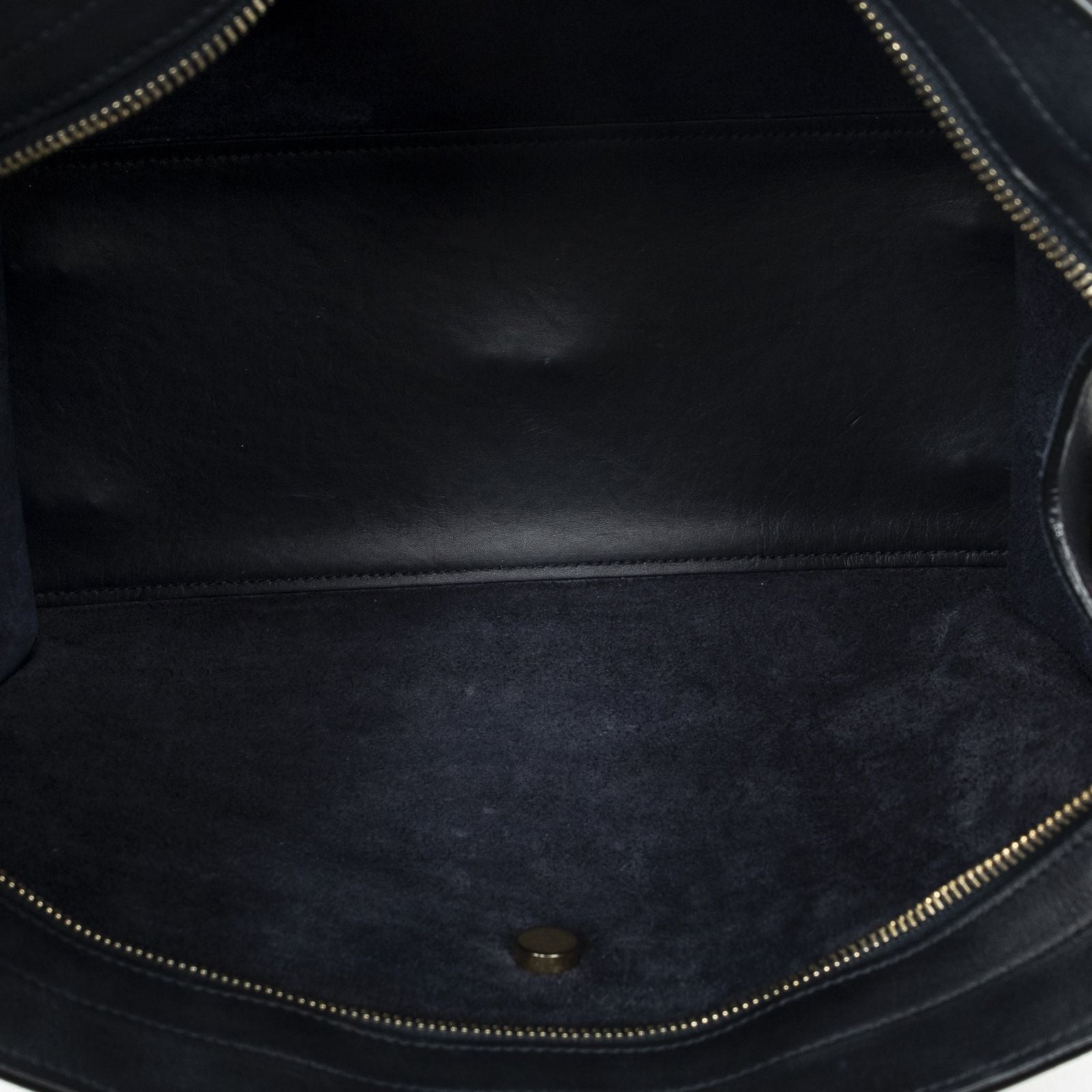 Saint Laurent Small Classic Cabas Navy Calfskin Leather Messenger — view 9