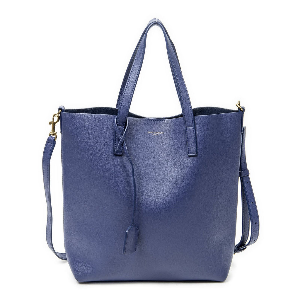 Saint Laurent Shoppingtote Navy Calfskin Leather Messenger