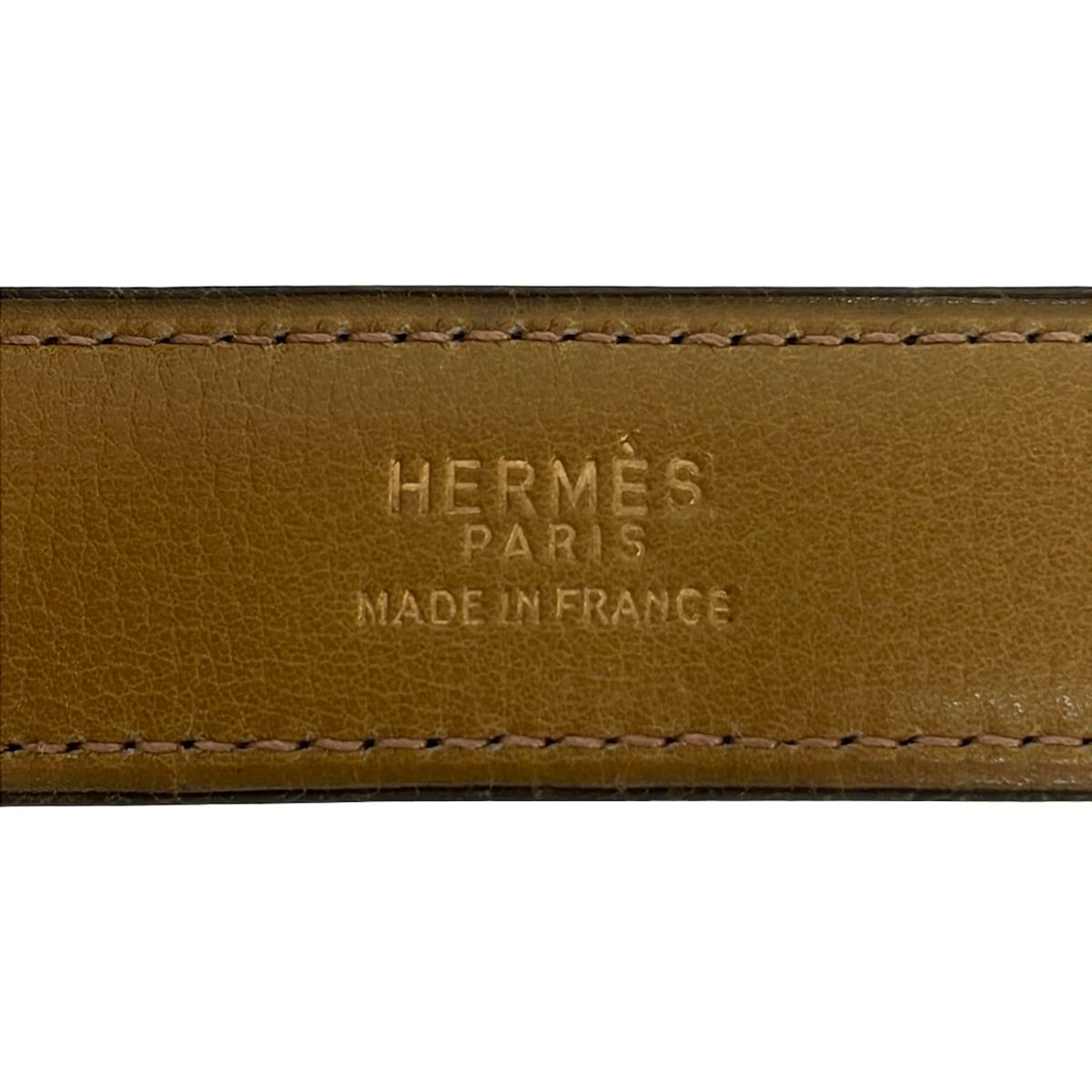 Hermes Belt Dark Brown Light Motif — view 4