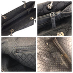 Gucci Bamboo Black Silver Nylon 002 Tote — view 6