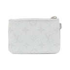 Louis Vuitton White Monogram Logo Zipped Pouch — view 2