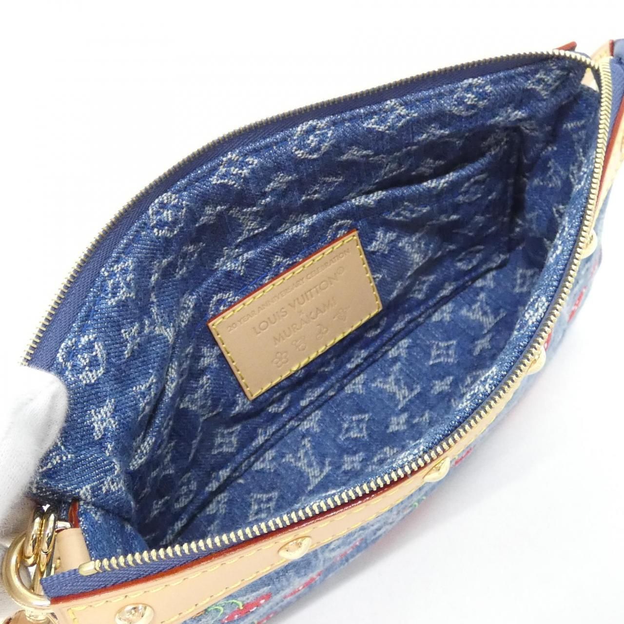 Louis Vuitton Monogram Cherry Denim Pouch — view 5