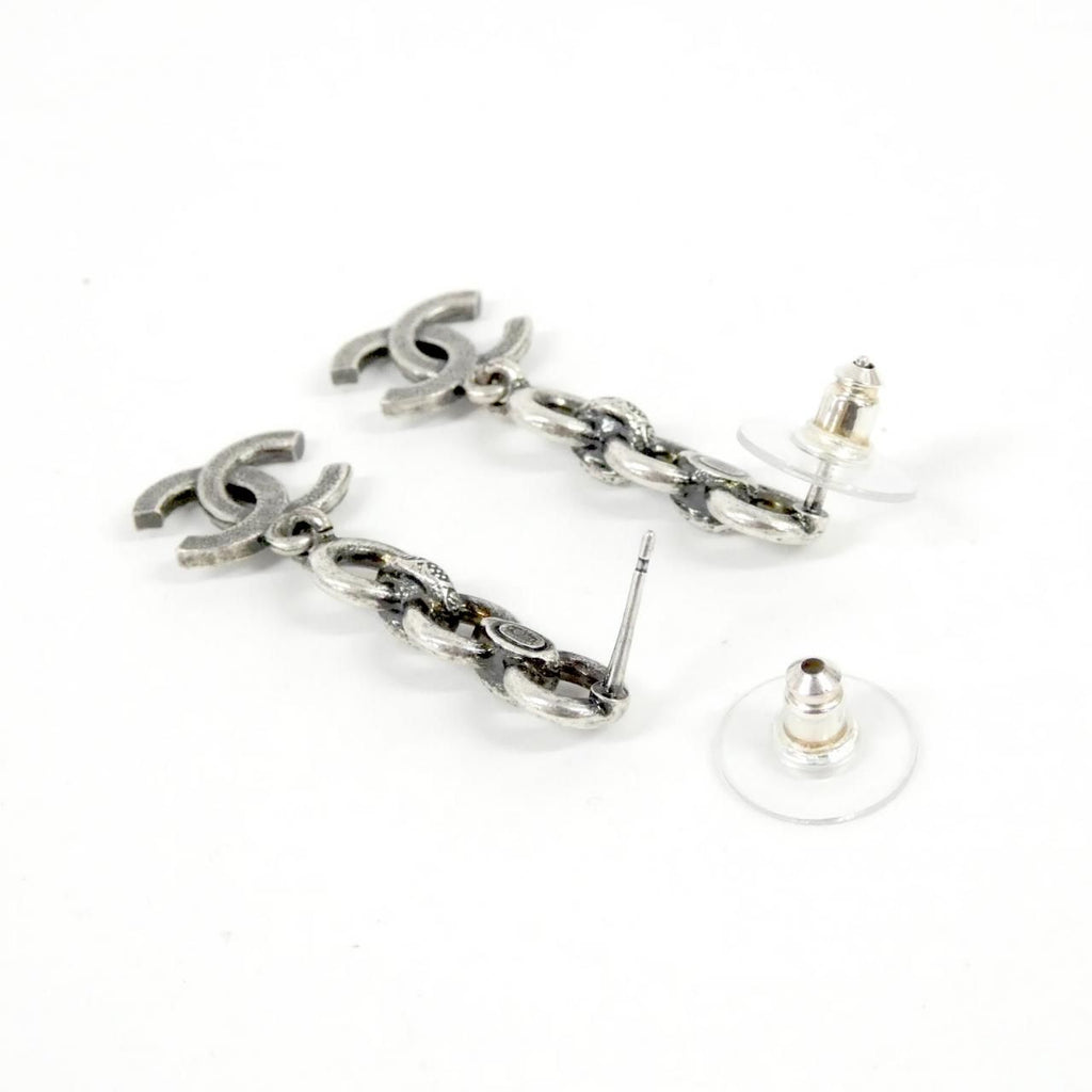Chanel Earrings Silver — view 3
