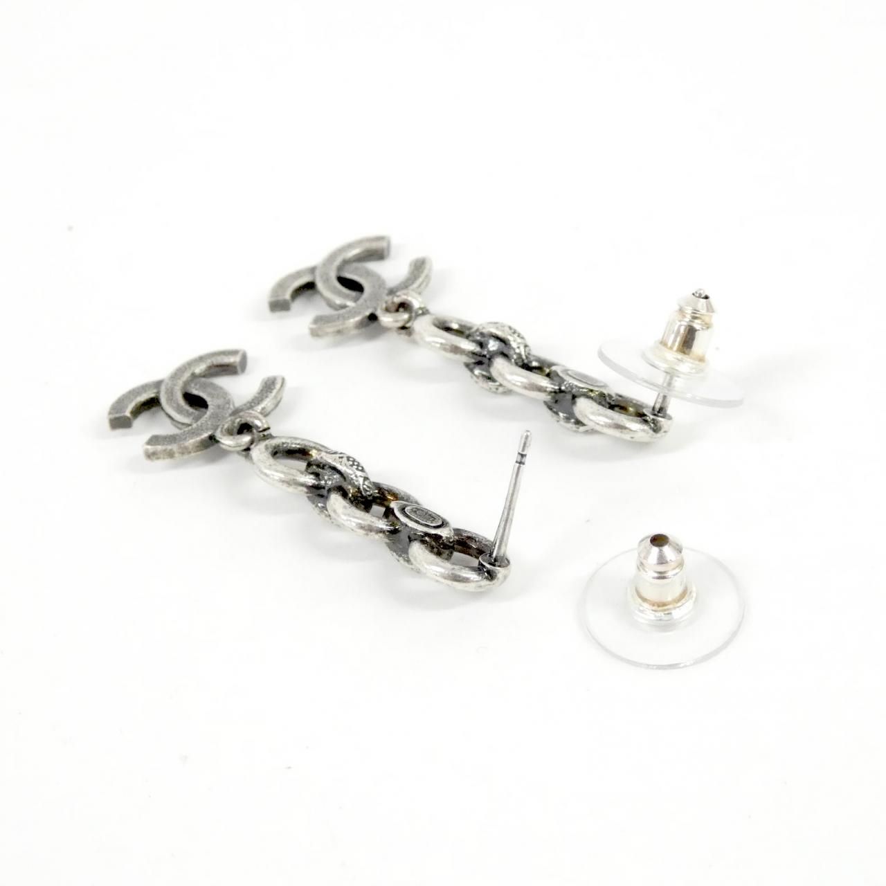 Chanel Earrings Silver — view 3