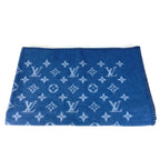 Louis Vuitton Logo Wool Blue Shoulder