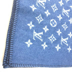 Louis Vuitton Logo Wool Blue Shoulder — view 6