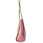 Chanel Tote Deauville Line PM Pink Ivory Chain Shoulder Silver Leather — view 4