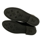 Louis Vuitton Rain Boots Black Long Monogram Pattern Embossed — view 8