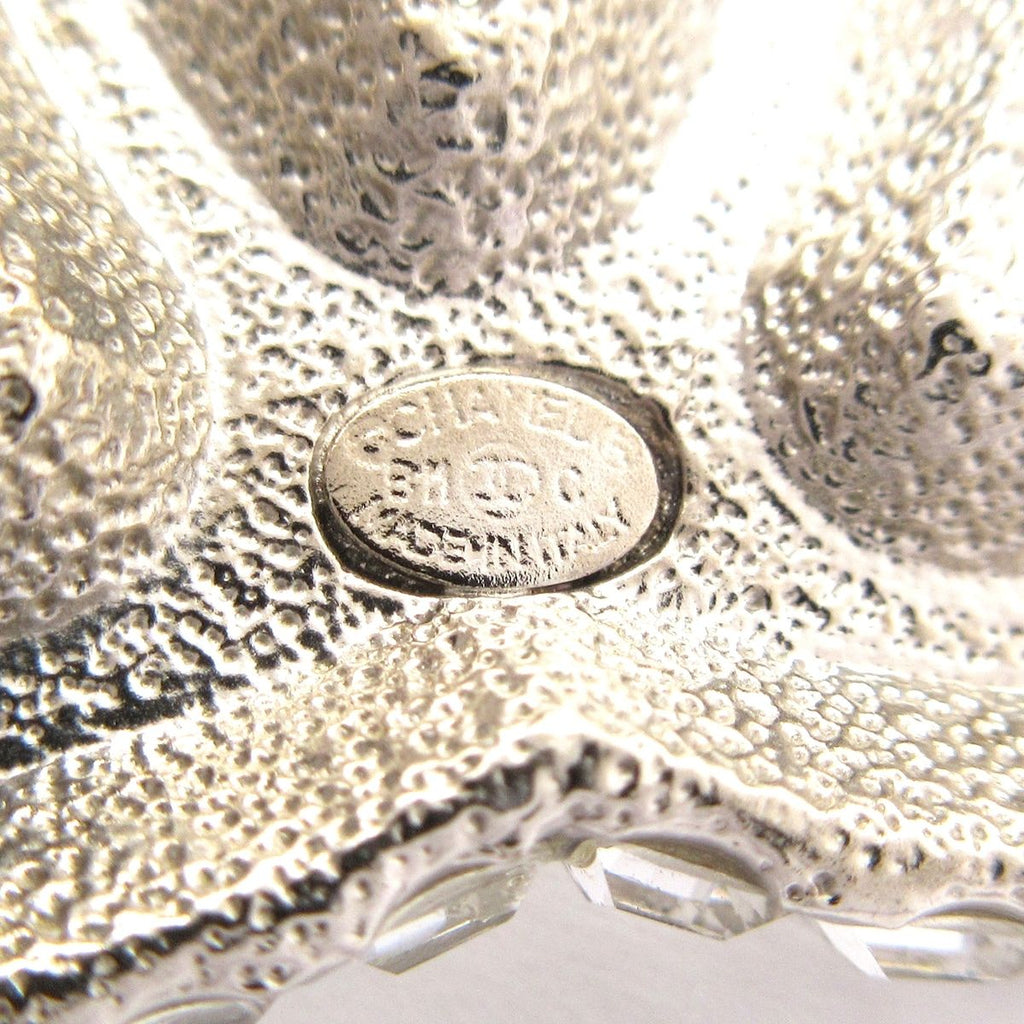 Chanel Brooch CC Logo Silver Clear Visual Rhinestone — view 3